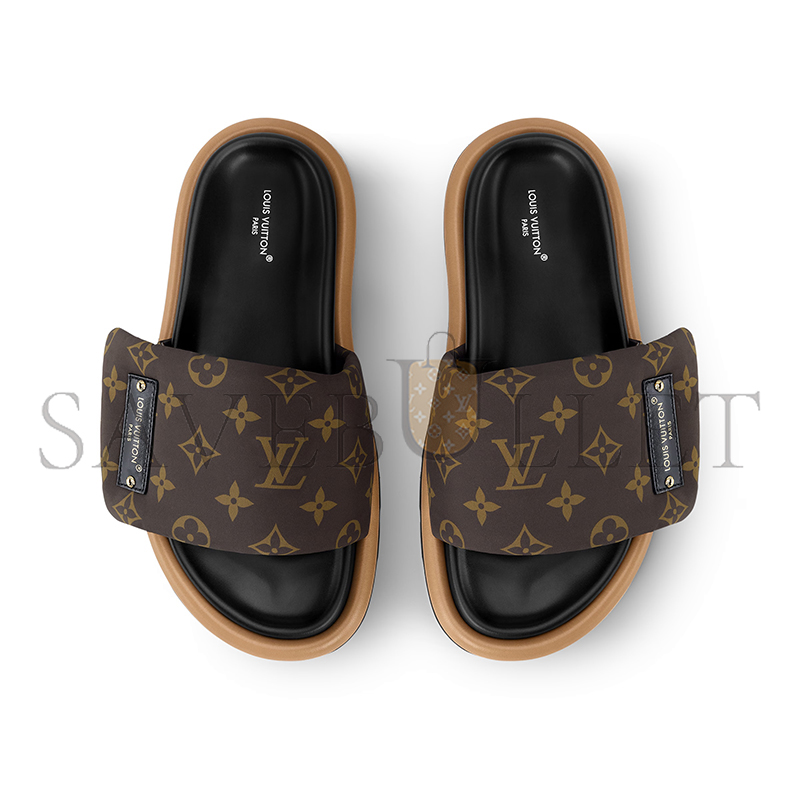 l0vis Vvtt0n pool pillow flat comfort mule 1aaeby